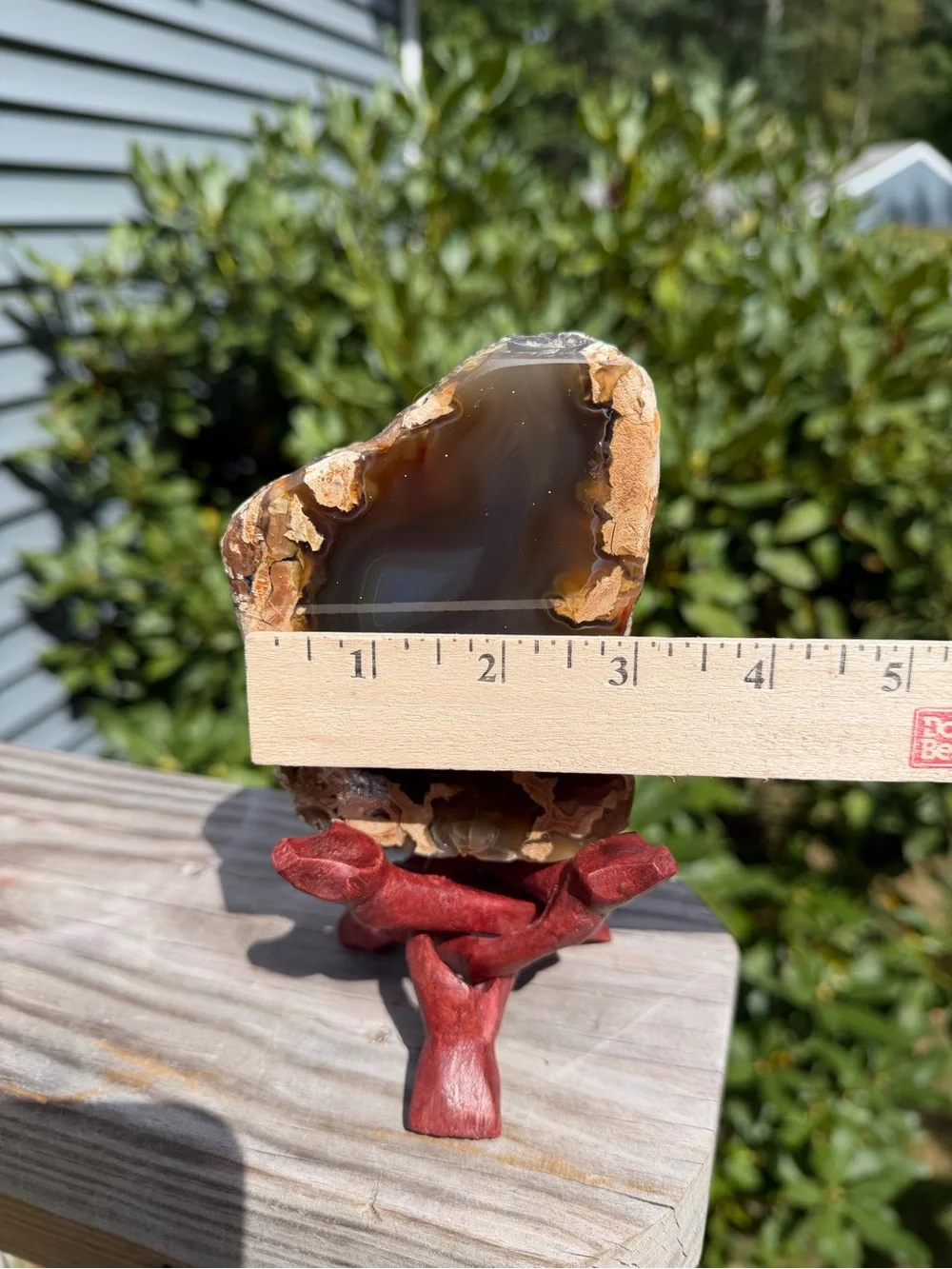 Large Polished Agate with Display Stand